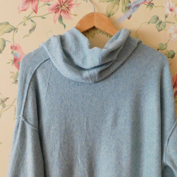 🦅 American Eagle Baby Blue Oversized Sweater Knit 🌳🍃 - Picture 11 of 15